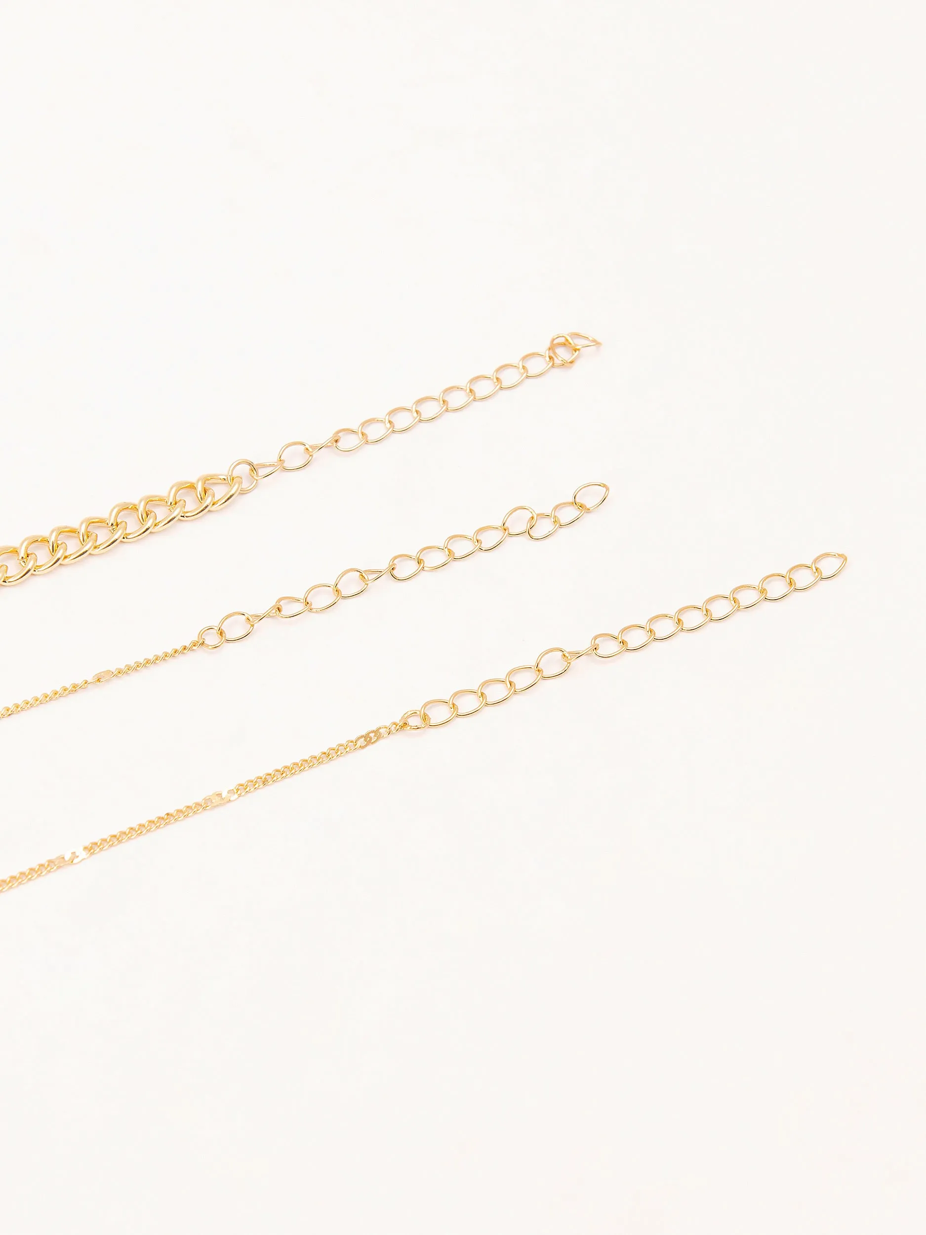 Metallic Anklet Set