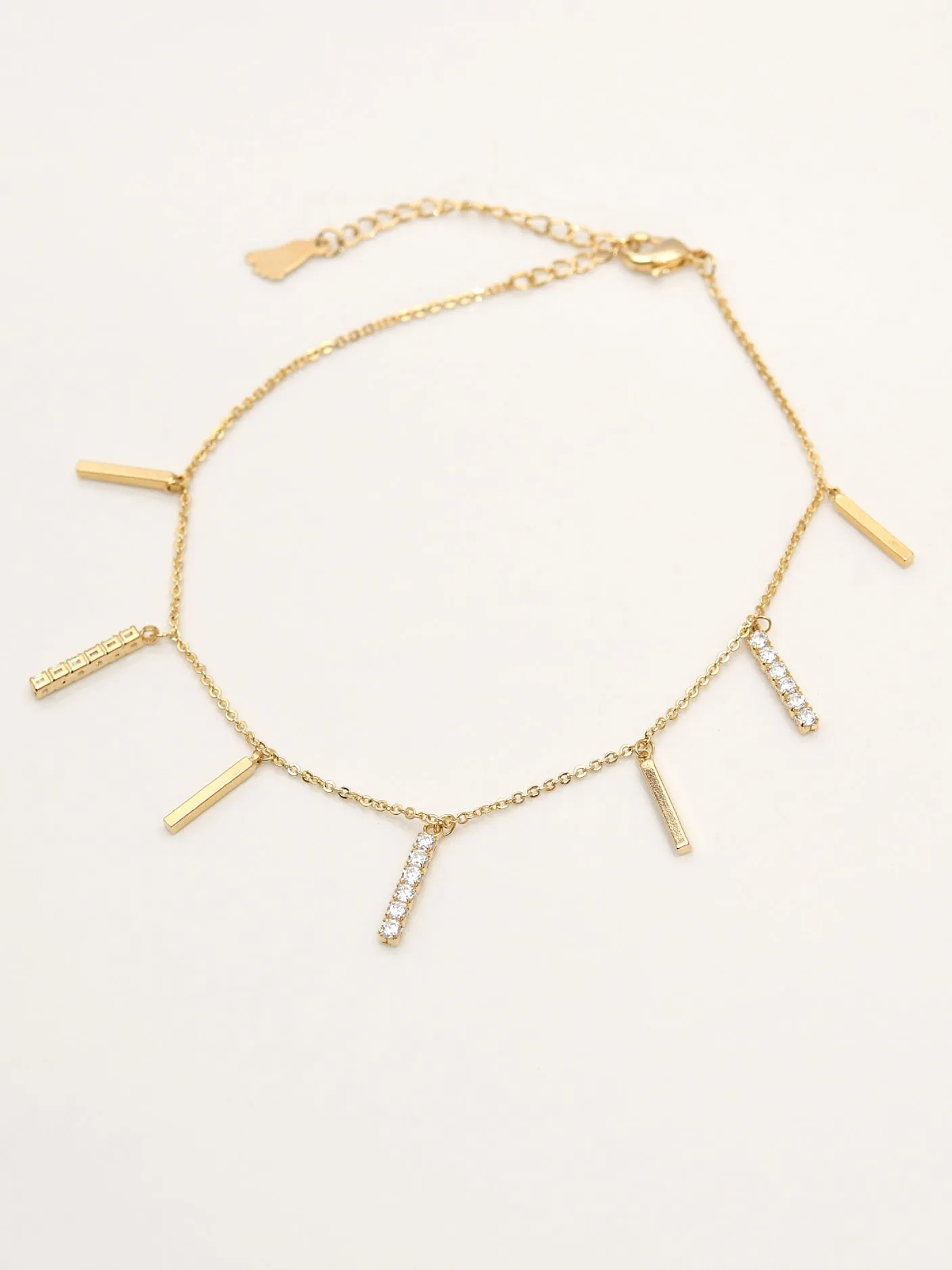 Metallic Bars Anklet