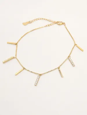 Metallic Bars Anklet