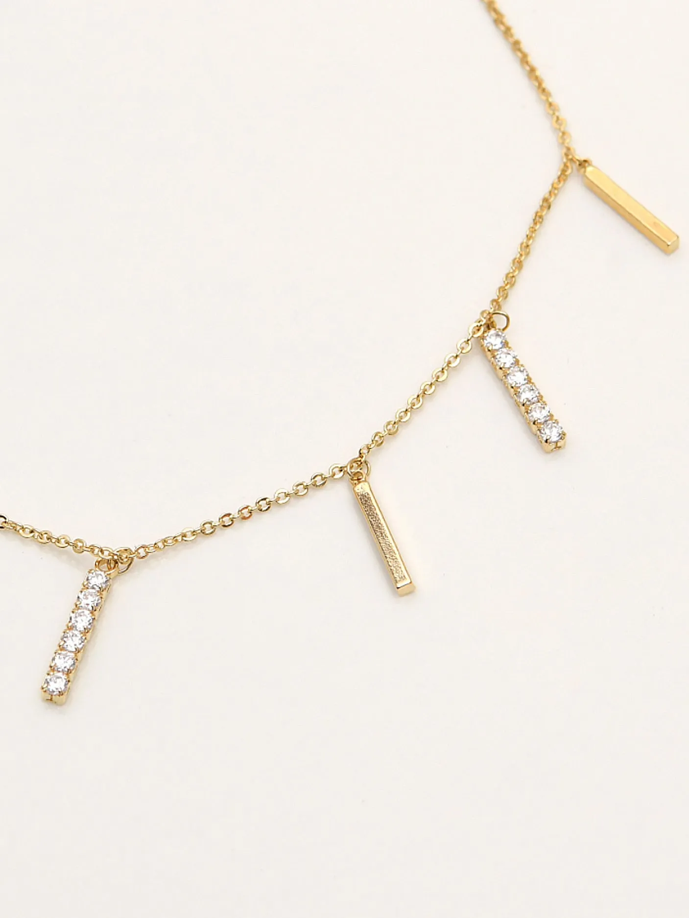 Metallic Bars Anklet