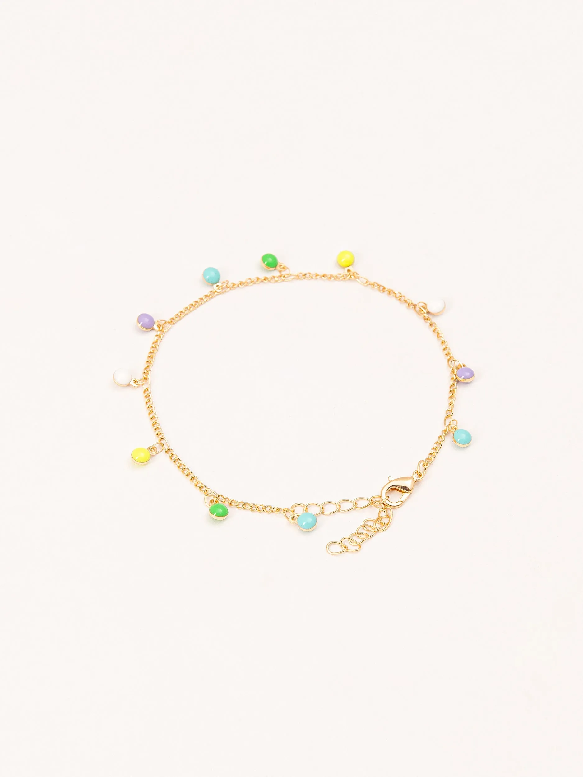 Metallic Beads Anklet