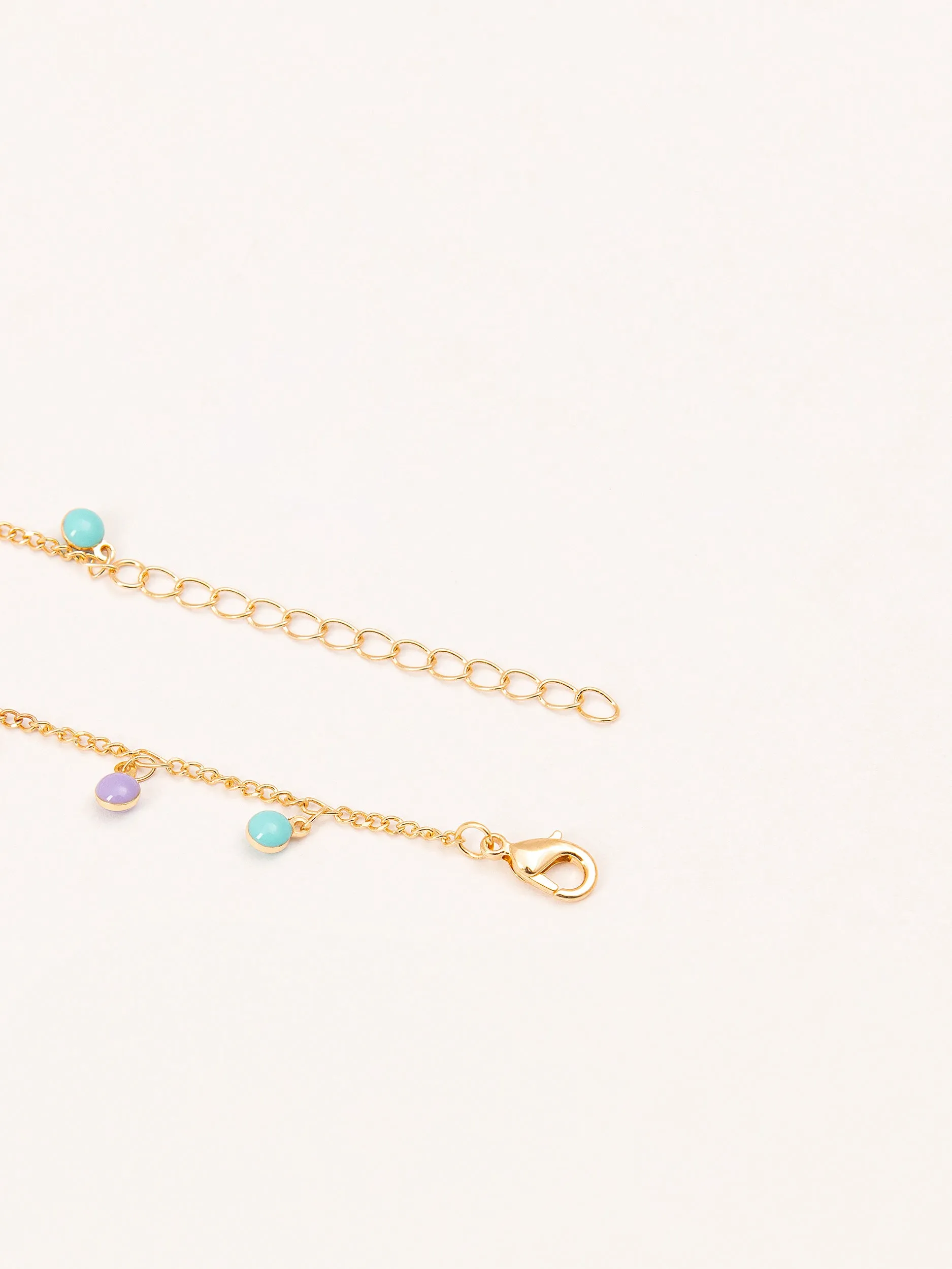 Metallic Beads Anklet