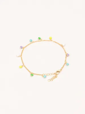 Metallic Beads Anklet