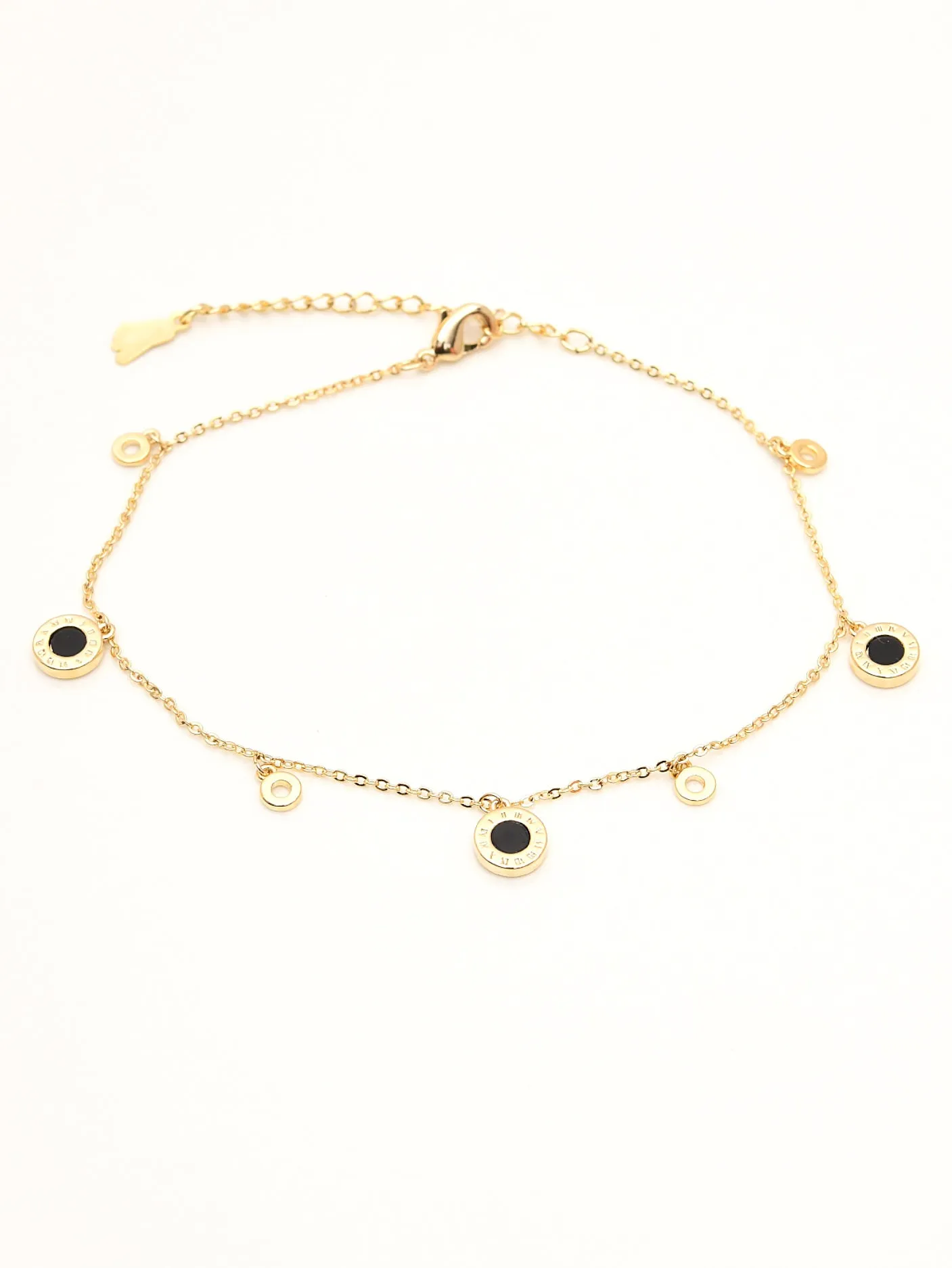 Metallic Charm Anklet