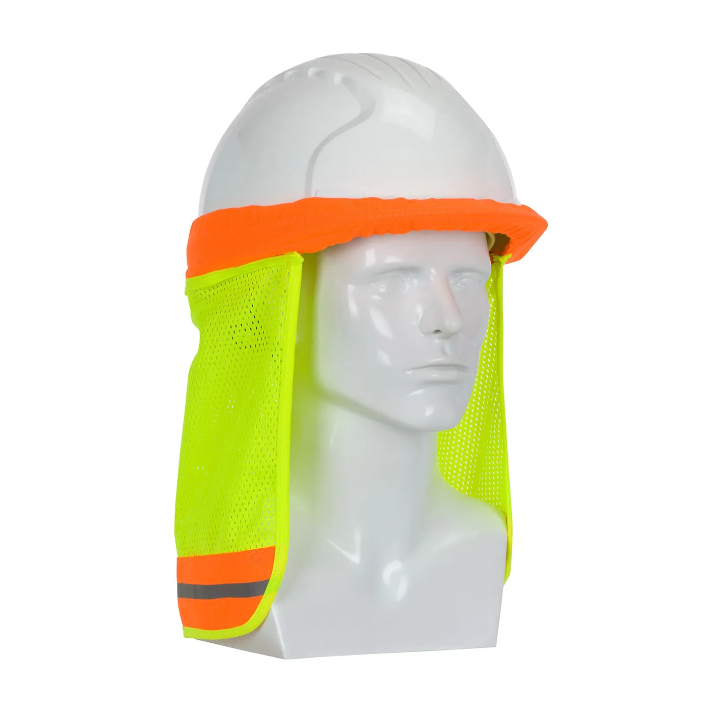 Neck Shade - PIP FR Treated Hi-Vis Hard Hat Sun Shade, HP396700FR