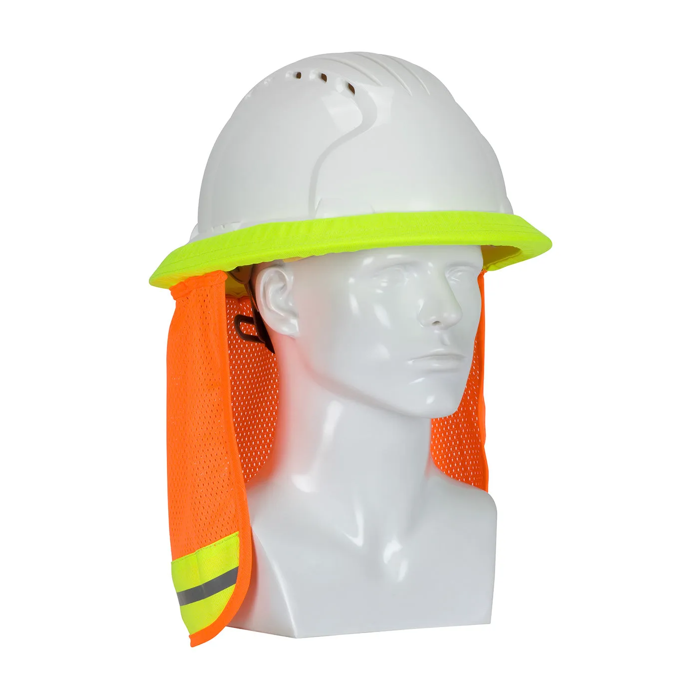 Neck Shade - PIP FR Treated Hi-Vis Hard Hat Sun Shade, HP396700FR