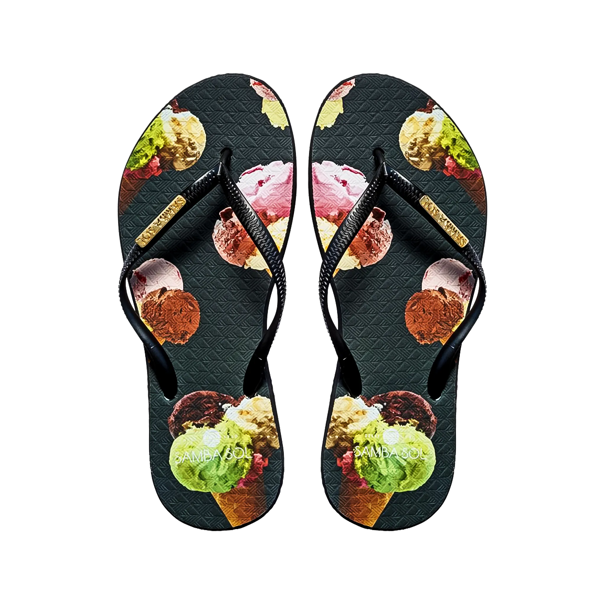 Samba Sol Women's Fashion Collection Flip Flops - Ice Cream