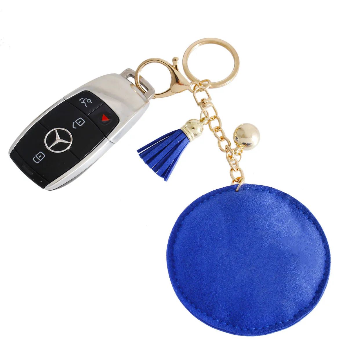 Sigma Gamma Rho Blue Gold Padded Sorority Keychain