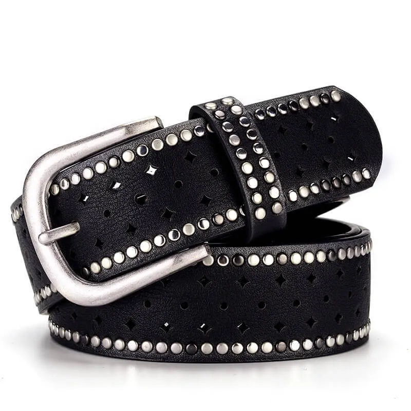 Stylish Women Rivet Belt Hollow Out Wristband-WB7039