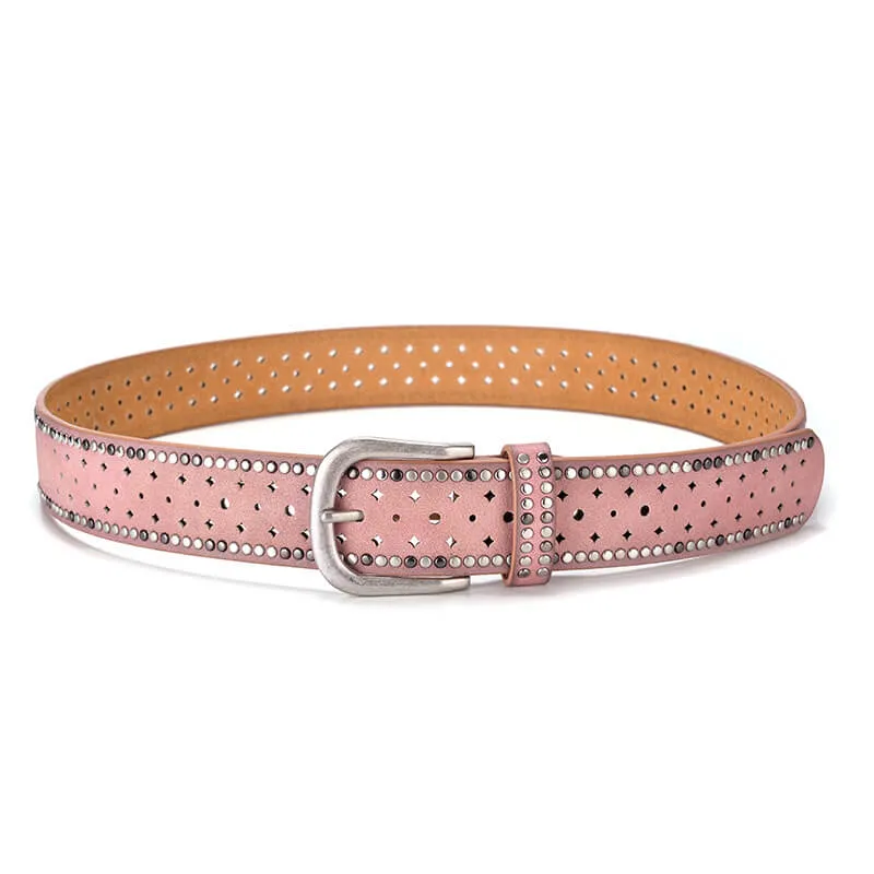 Stylish Women Rivet Belt Hollow Out Wristband-WB7039