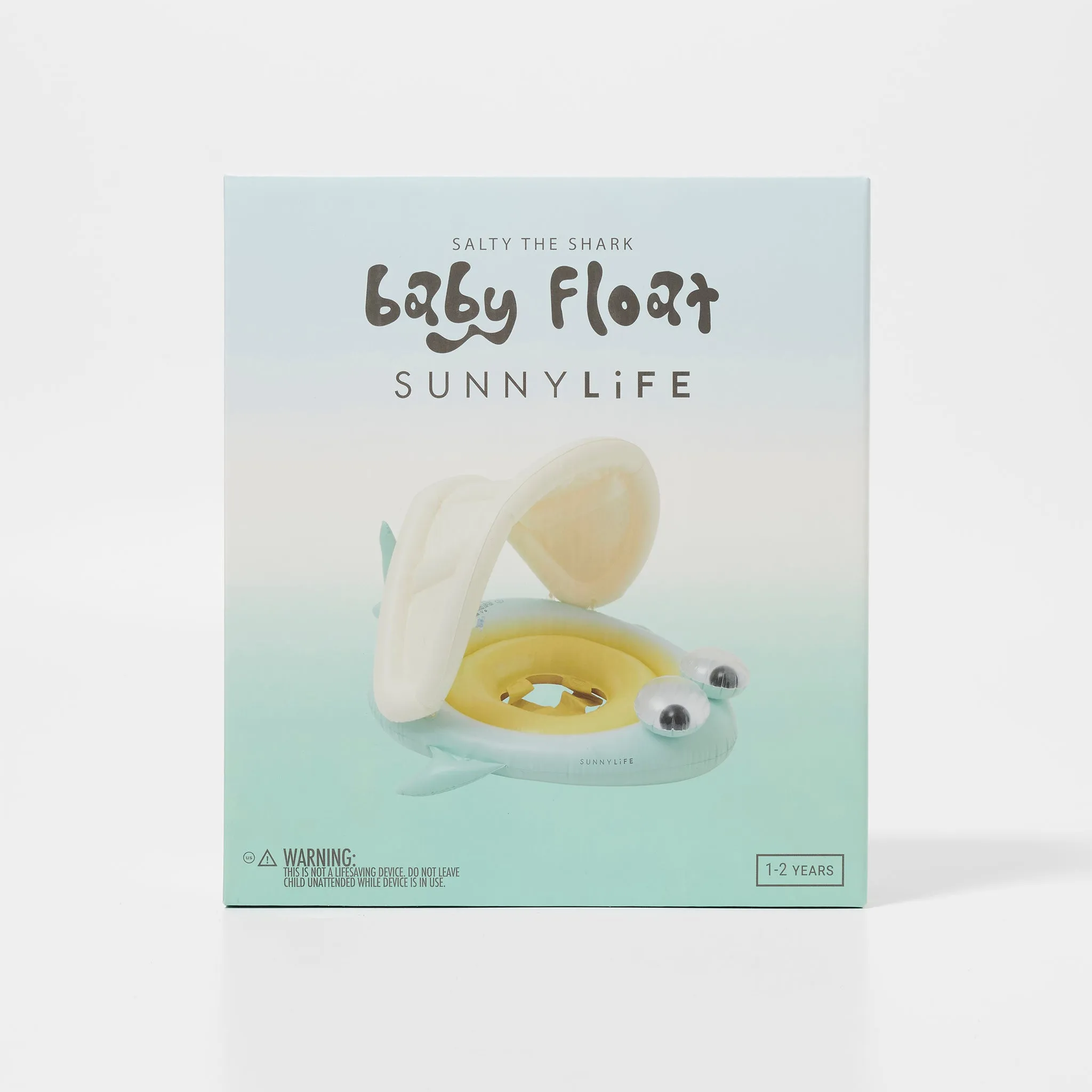 SUNNYLiFE Baby Float Salty The Shark Blue-Lime