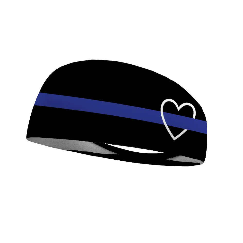 Thin Blue Line Heart