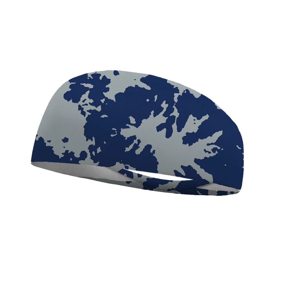 Tie Dye Team Colors Collection Performance Wicking Headband (multiple colors to choose from)