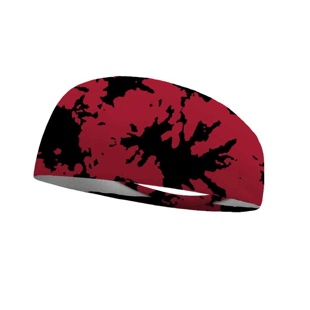 Tie Dye Team Colors Collection Performance Wicking Headband (multiple colors to choose from)