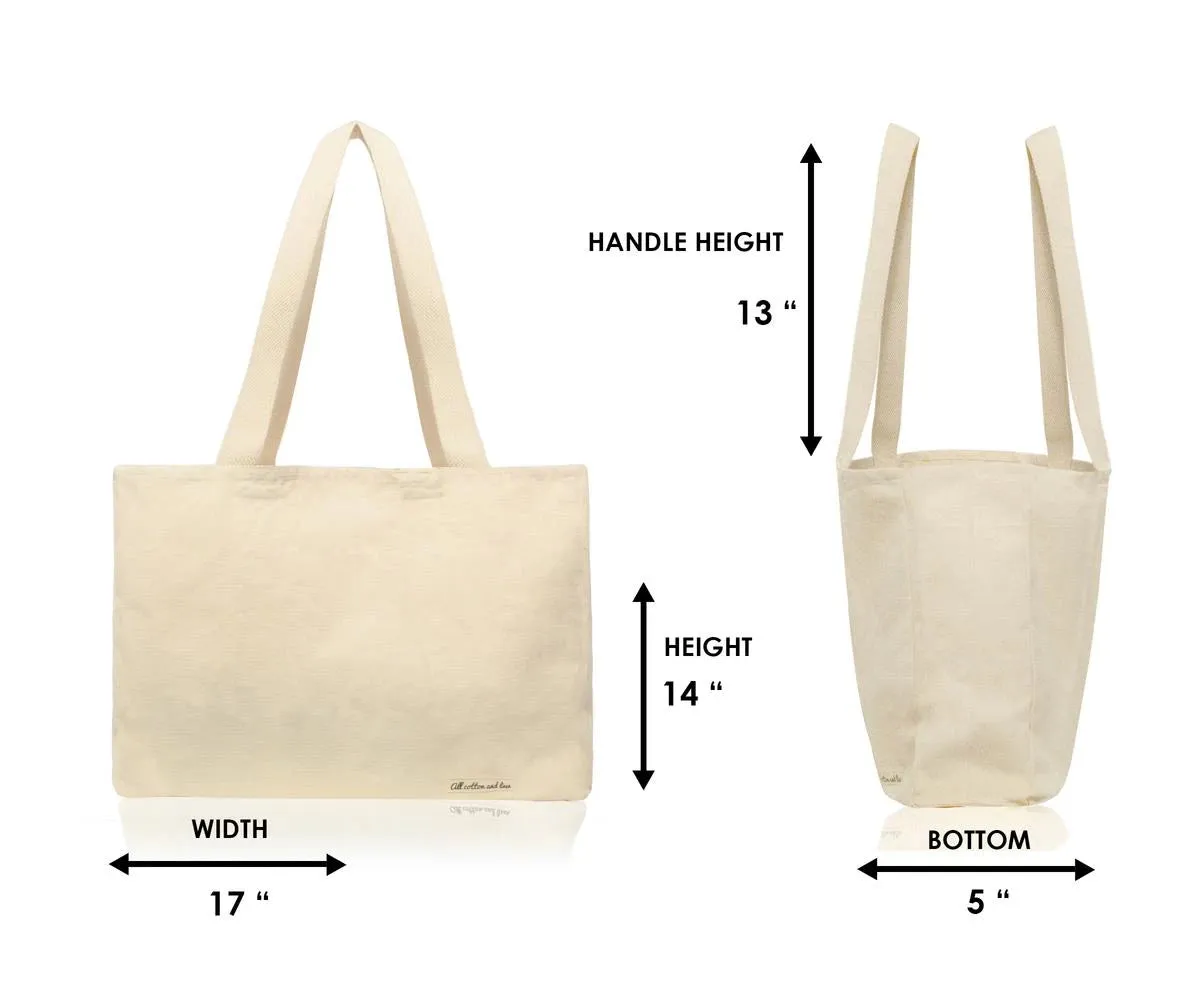 Tote Bag - Grocery Shopping Bags - Canvas Tote Bags