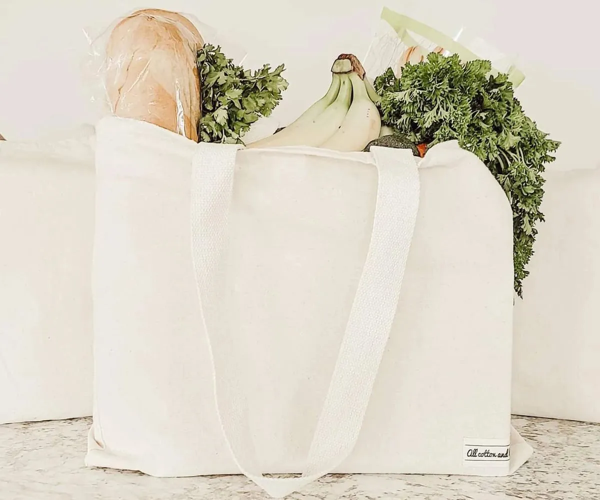 Tote Bag - Grocery Shopping Bags - Canvas Tote Bags