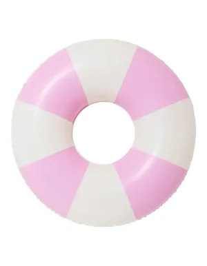 Tube Pool Ring | Bubblegum Pink Stripe