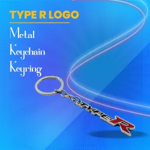 Type R Metal Keychain Keyring