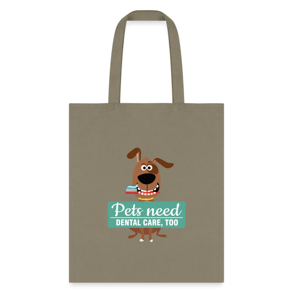 Veterinary - Pet Dental Health Cotton Tote Bag