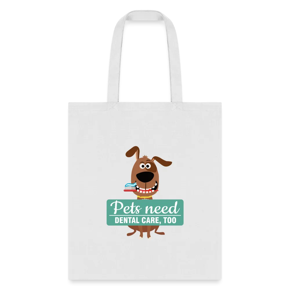 Veterinary - Pet Dental Health Cotton Tote Bag