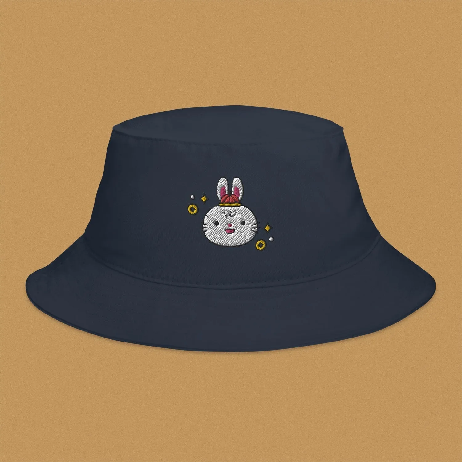 Year of the Rabbit Embroidered Bucket Hat