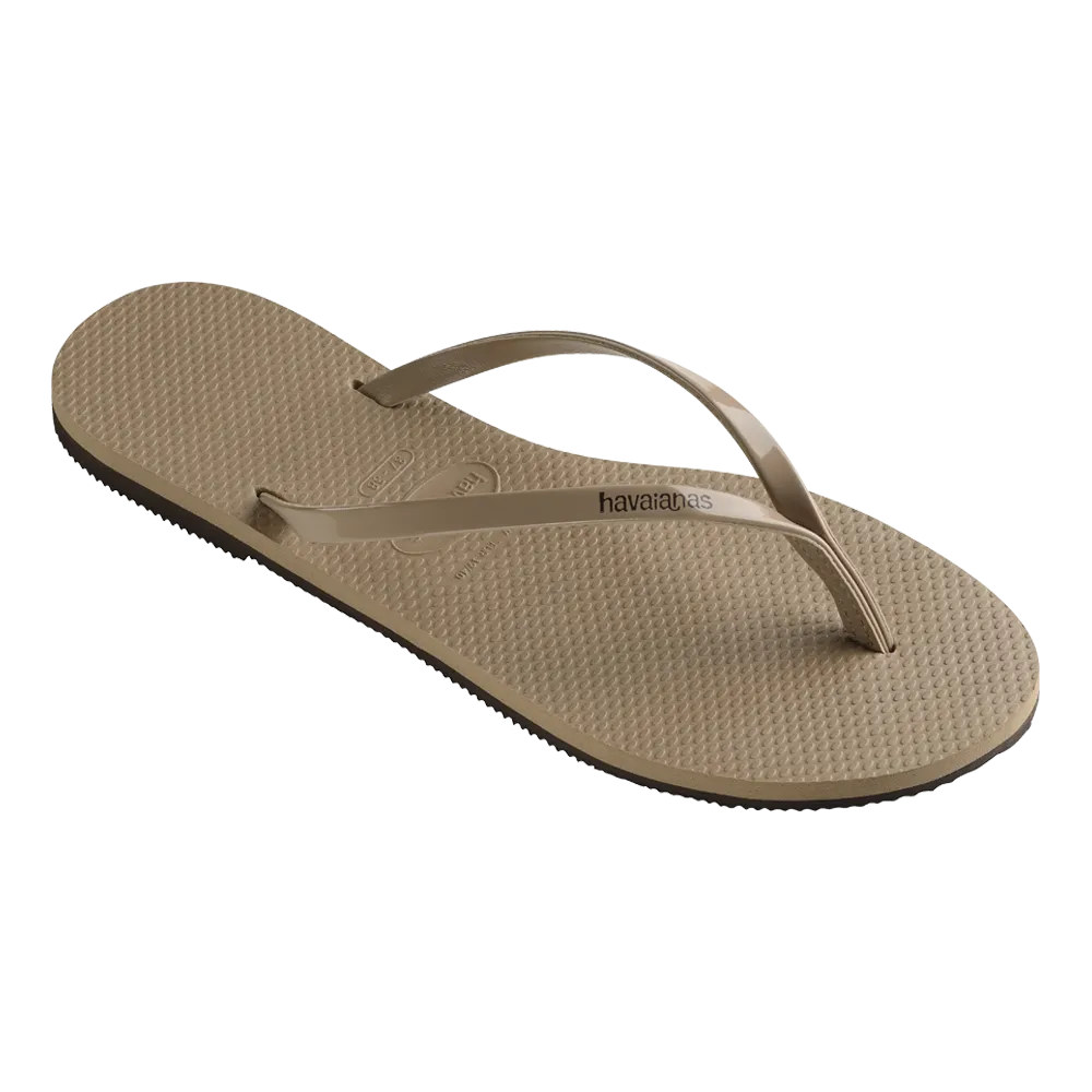 You Metallic Flip Flops